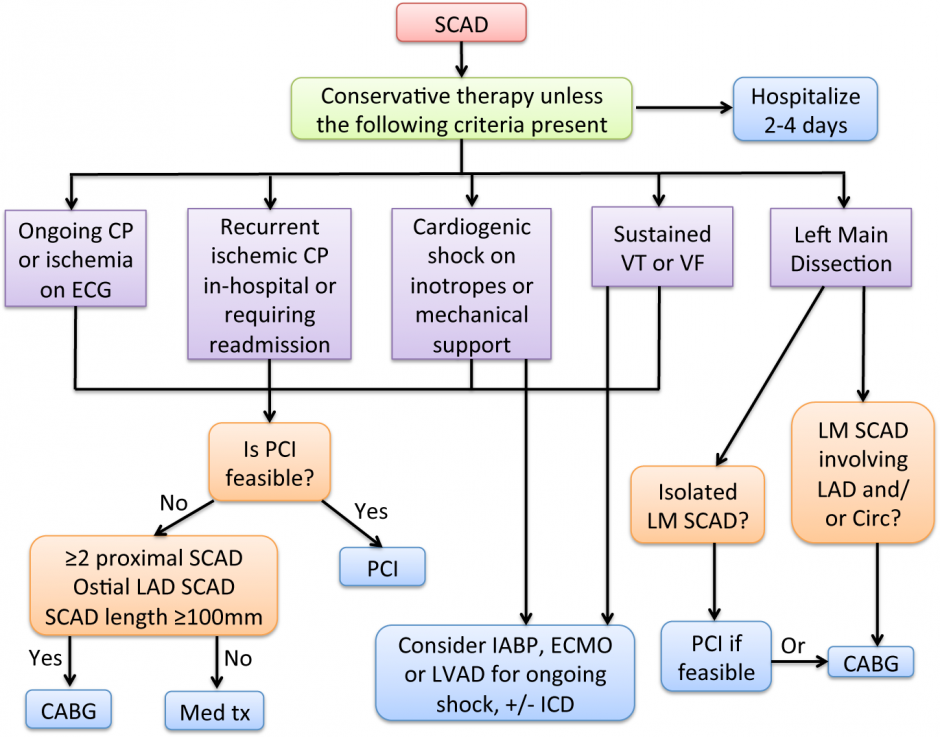 What Is The Management Of Spontaneous Coronary Artery Dissection